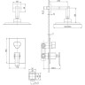 Смеситель LEMARK CONTEST LM5829CW для душа встраиваемый