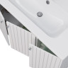 Тумба LEMARK ROMANCE 100 см под раковину, подвесная/напольная, 3-х дверная, белый глянец LM07R100T